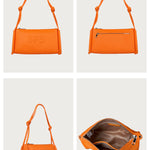 Claire Vegan Women Handbag Pumpkin Detail