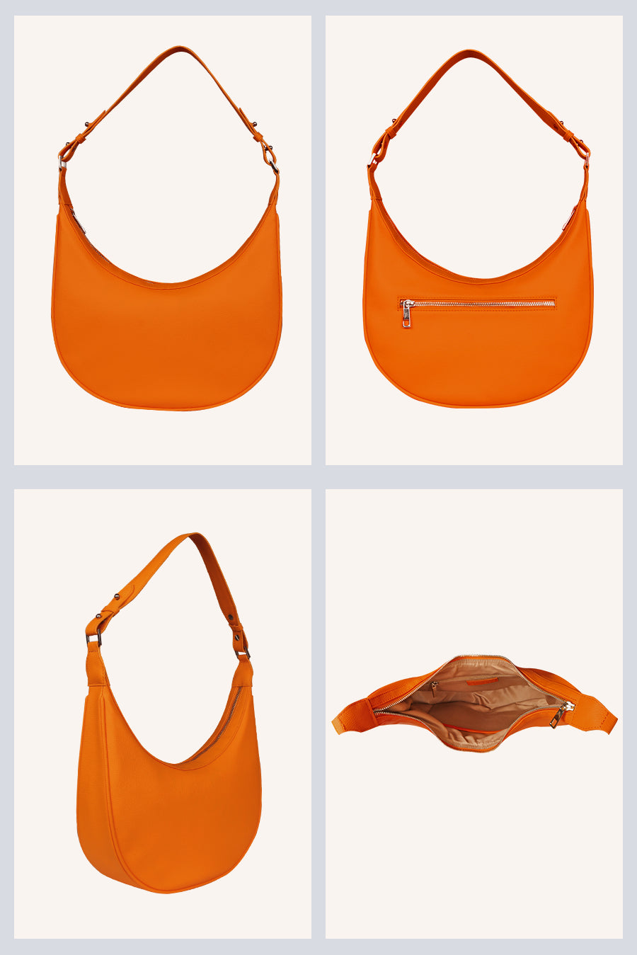 Vegan Moony Women Shoulder Bag Pumpkin Detail
