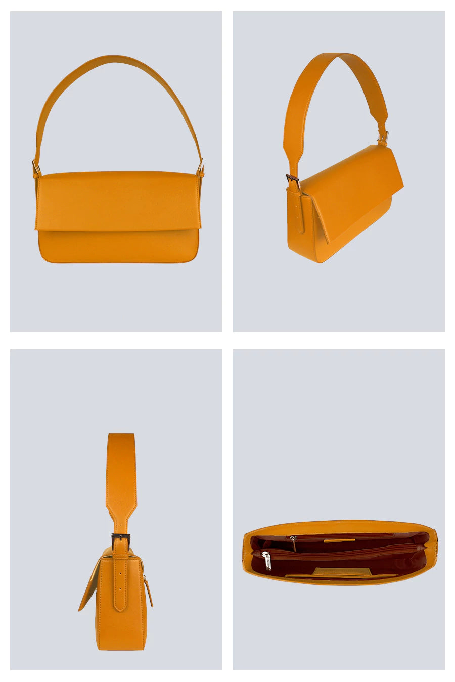 Sandra Vegan Women Handbag Turmeric Detail