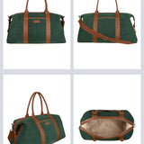 Joey soft jute travel duffle bag women jade detail