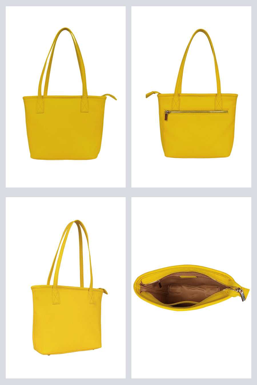 Vegan mini women tote bag citron detail