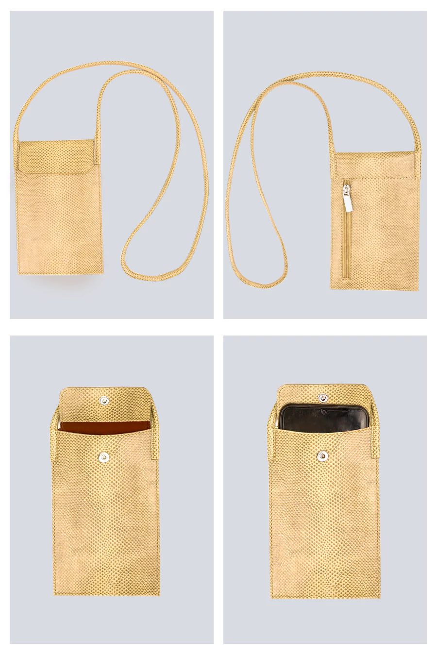 Walky Vegan Mobile Sling Bag Porcelain Detail
