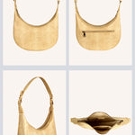 Vegan Moony Women Shoulder Bag Porcelain Detail