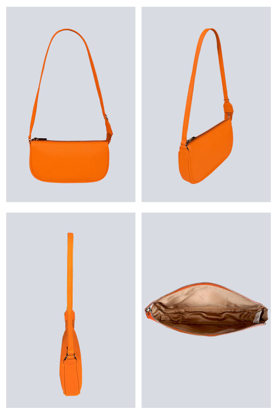 Vegan Daily Women Shoulder Bag Pumpkin Detail