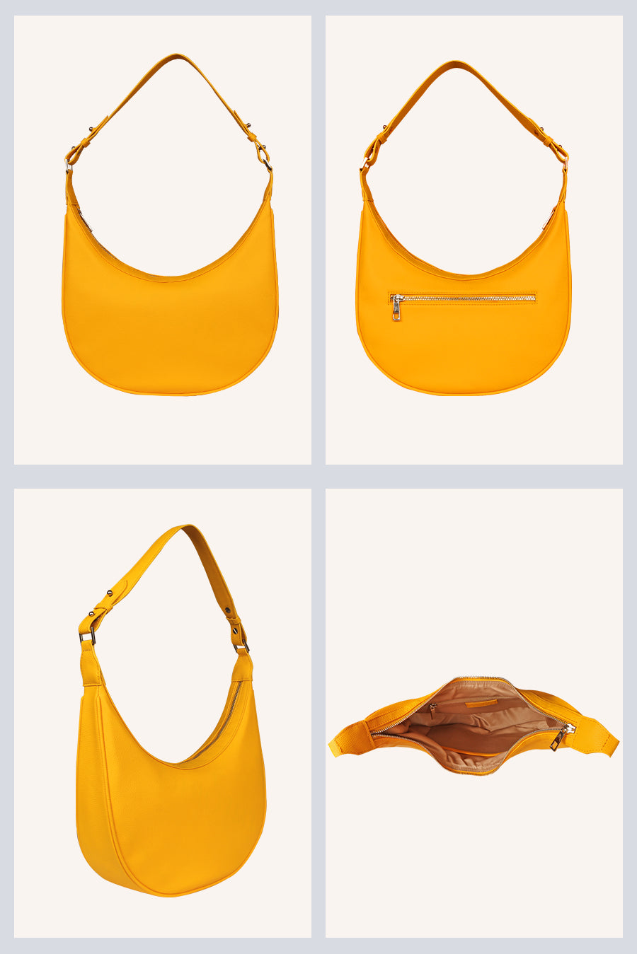 Vegan Moony Women Shoulder Bag Mango Detail